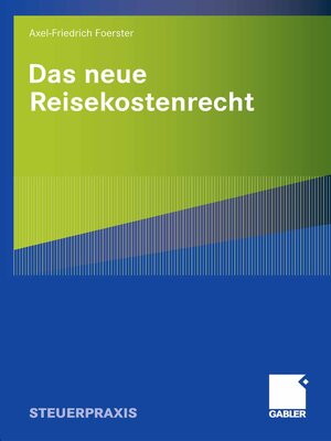 cover image of Das neue Reisekostenrecht
